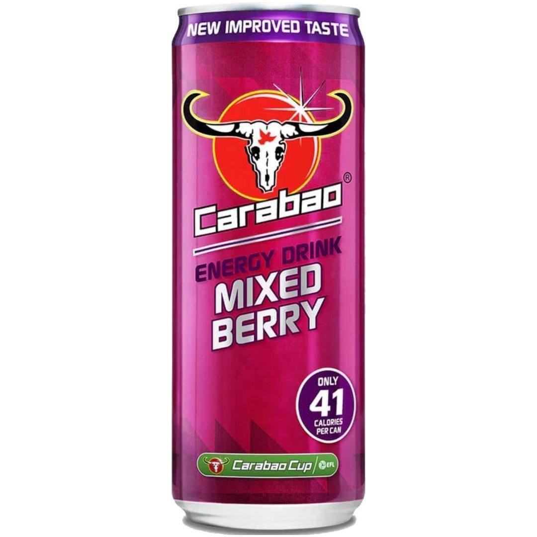 Carabao Carbonated Energy Drink Berry 330ml - Golden Buffalo Grocery Store