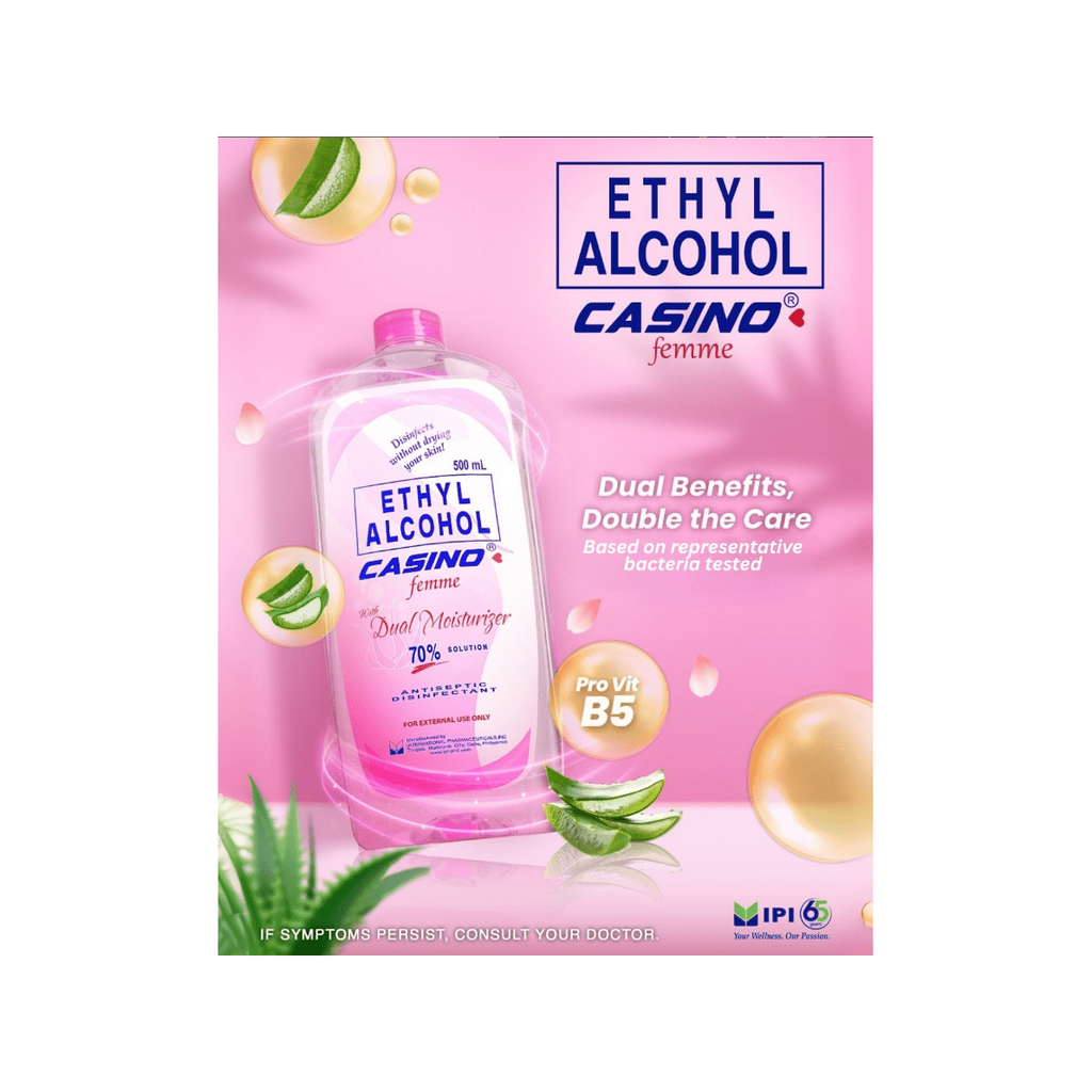 Casino 70% Alcohol with Dual Mosturtizer 500ml - Golden Buffalo Grocery Store