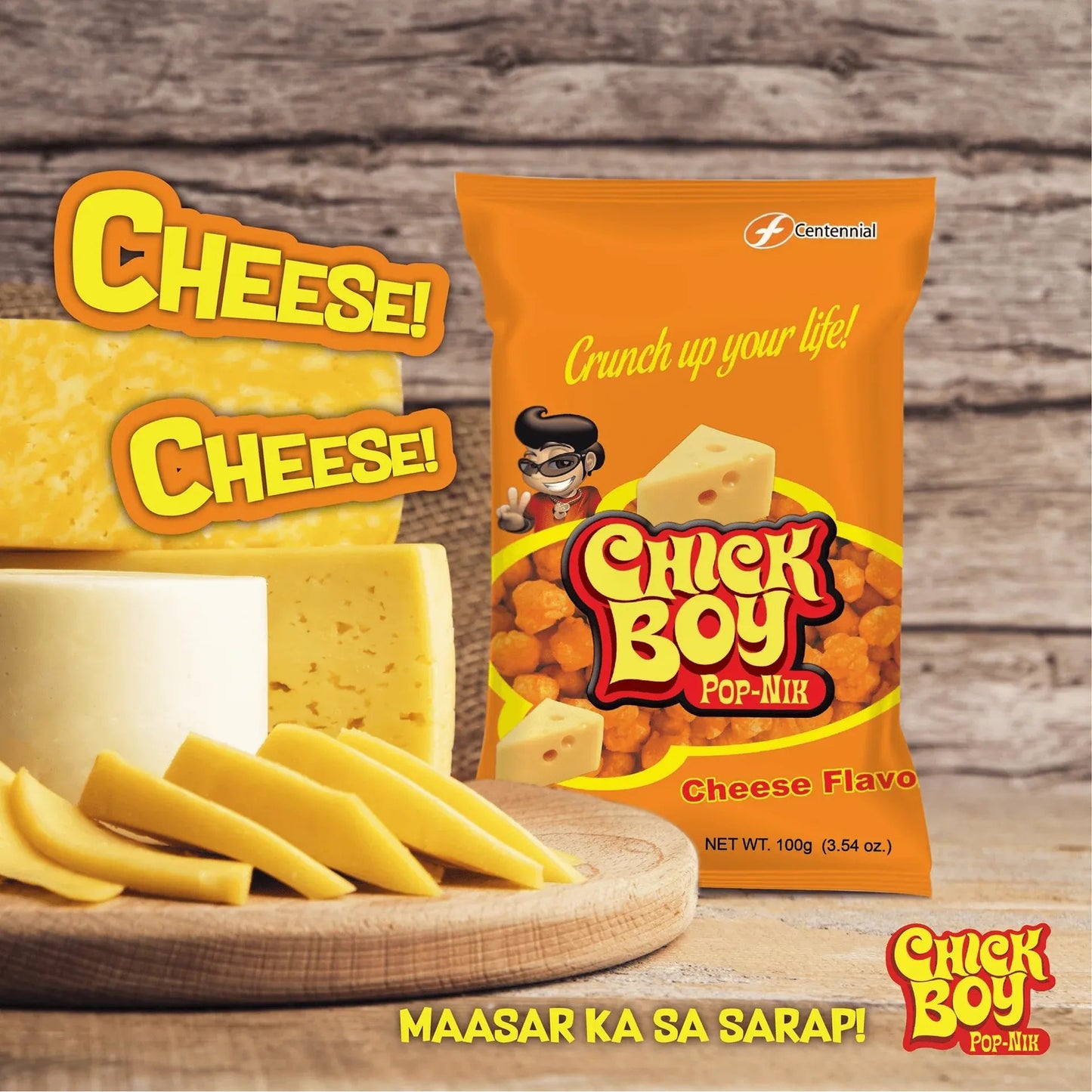 ChickBoy Pop Nik Cheese Flavor 100g - Golden Buffalo Grocery Store