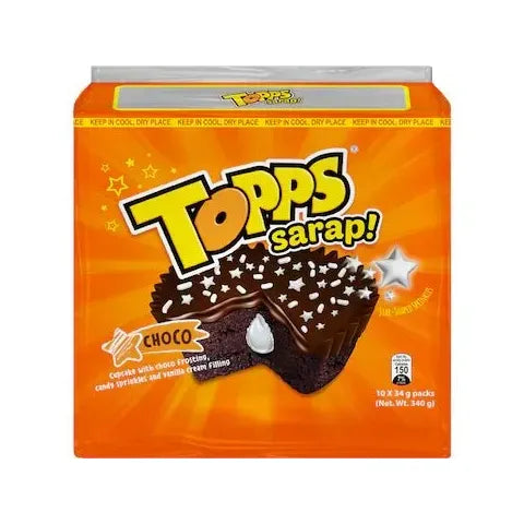 Cupp Keyk Topps Sarap Choco Cake 330g - Golden Buffalo Grocery Store