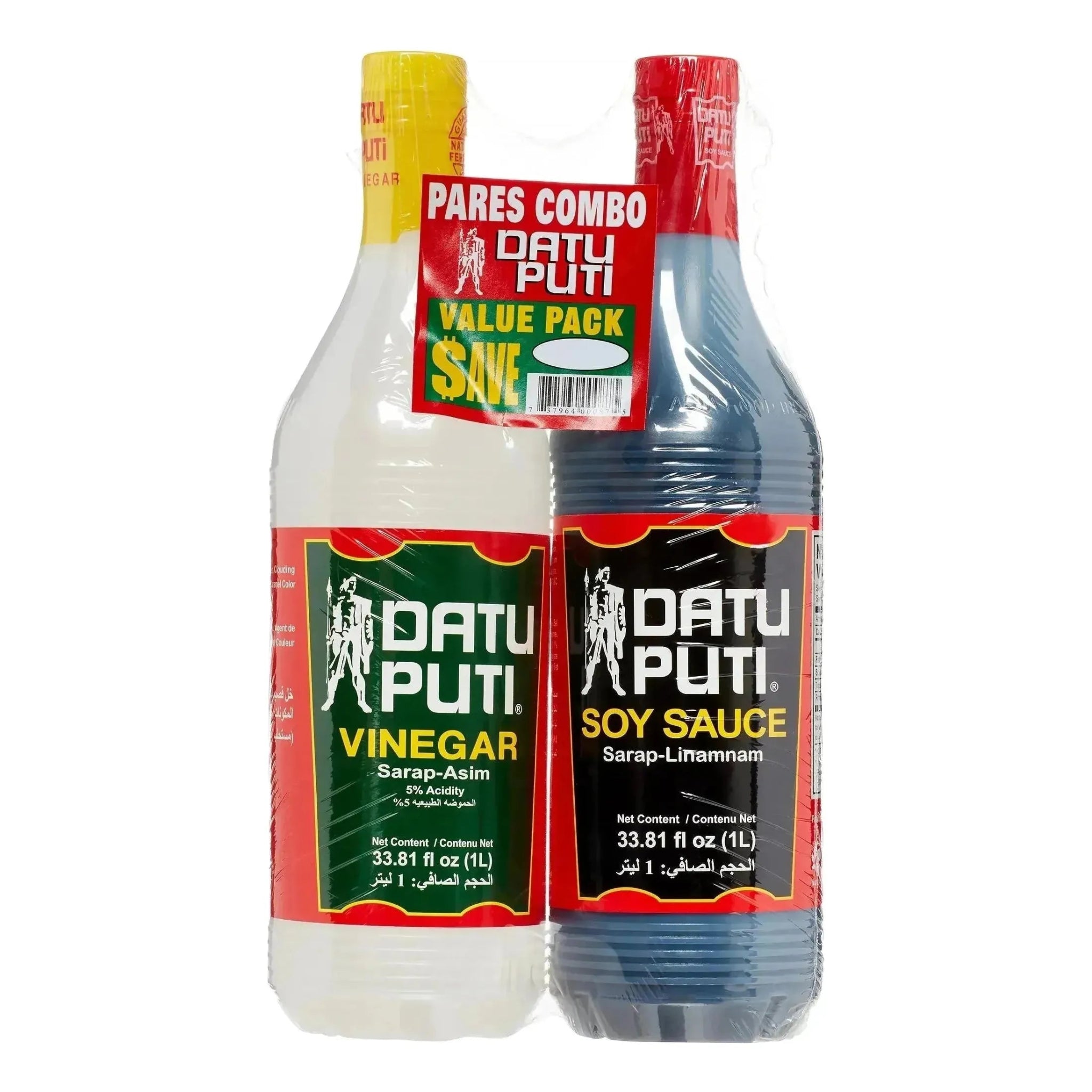 Datu Puti Value Pack 1L - Golden Buffalo Grocery Store