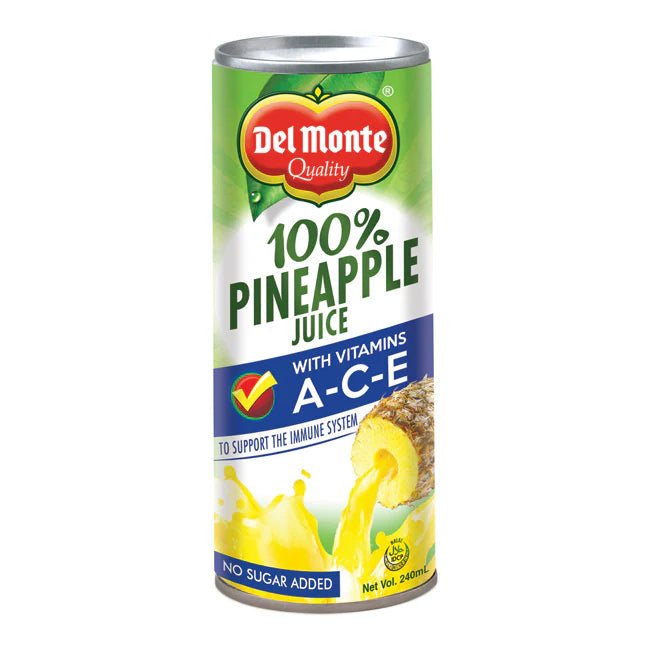 Del Monte Pineapple Juice with Vitamins A - C - E 220ml - Golden Buffalo Grocery Store