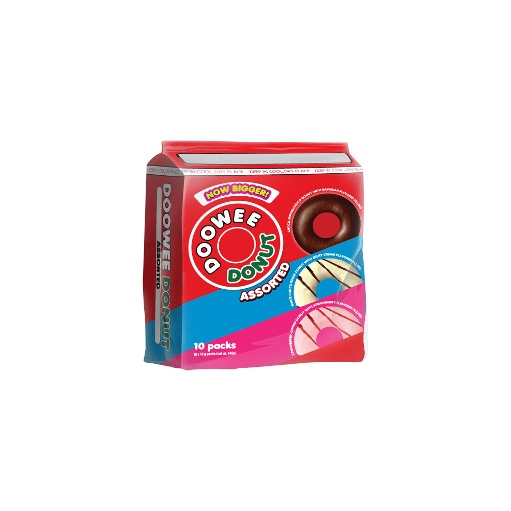 Doowee Donut Assorted 10p 420g - Golden Buffalo Grocery Store