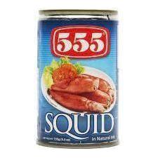 555 Squid in Natural Ink 155g - Golden Buffalo Grocery Store