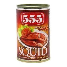 555 Squid in Chili 155g - Golden Buffalo Grocery Store
