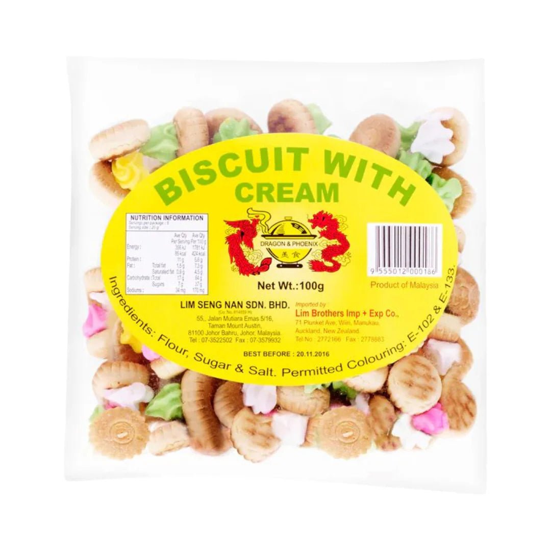 Dragon & Phoenix Biscuit with Cream 100g - Golden Buffalo Grocery Store