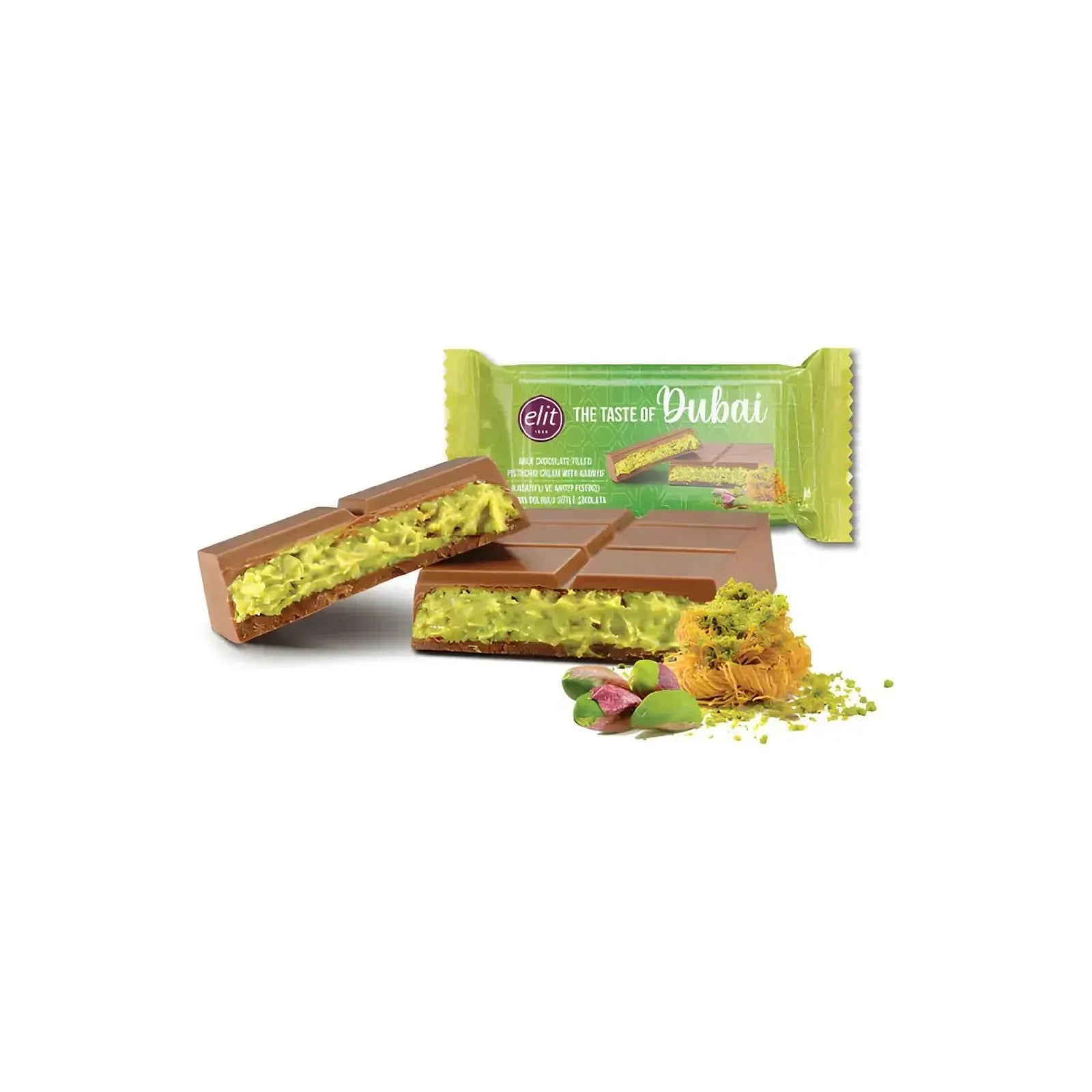 Elit "The Taste of Dubai" - Dubai Chocolate Pistachio 90g - Golden Buffalo Grocery Store