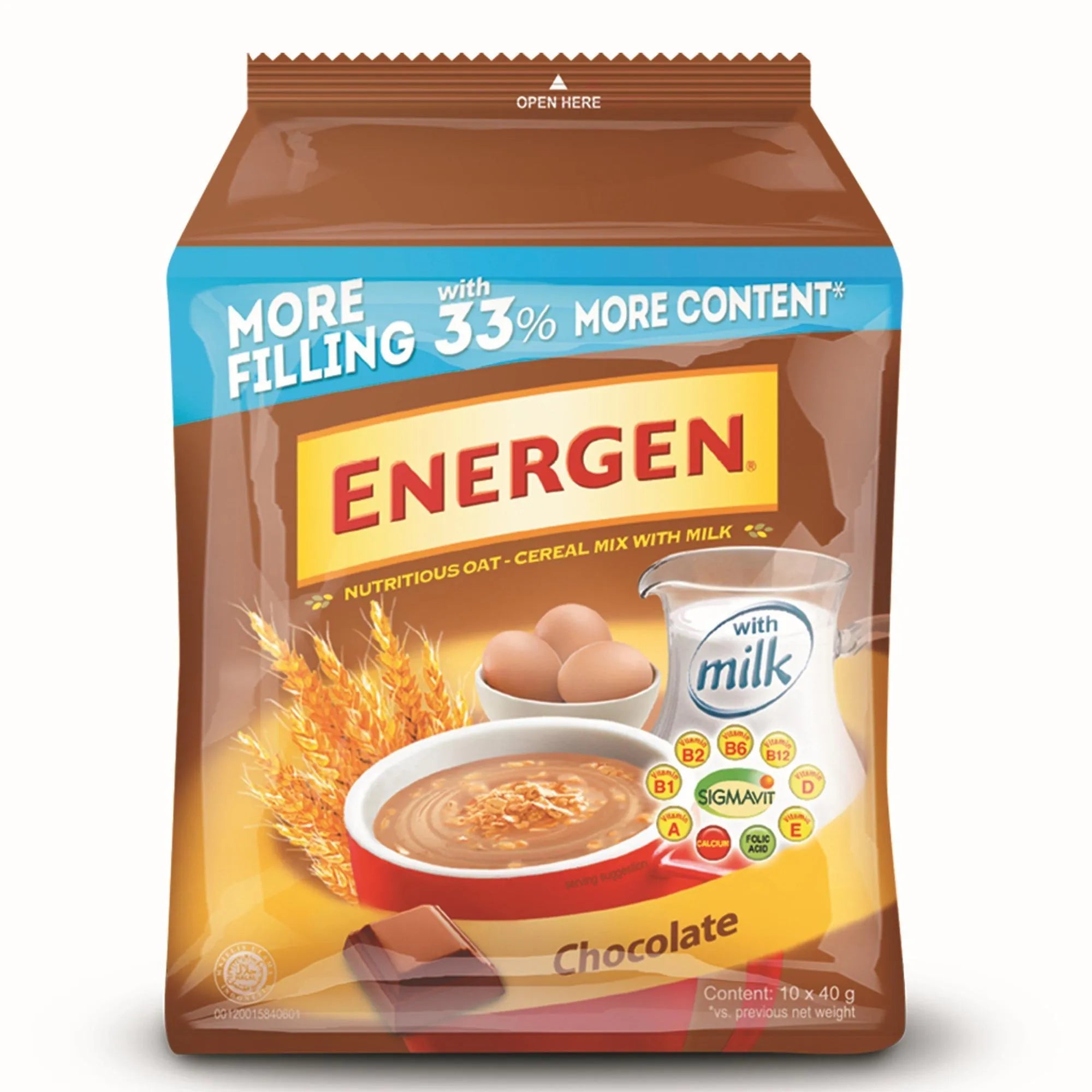 Energen Chocolate Bag 400g - Golden Buffalo Grocery Store