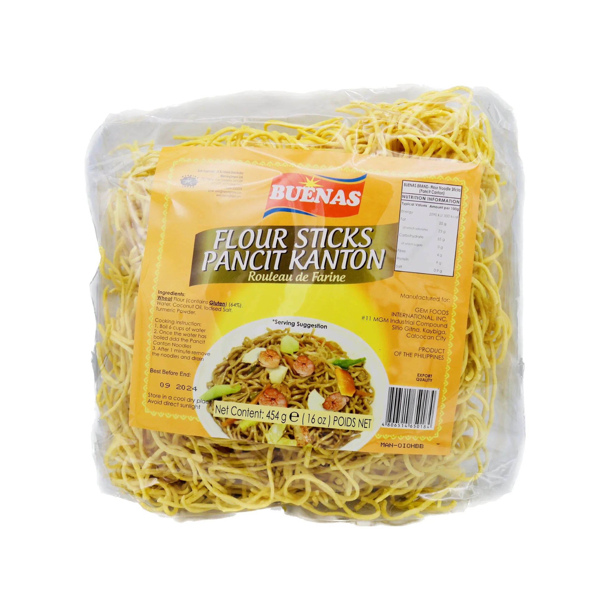 Buenas Pancit Kanton Noodles 454g
