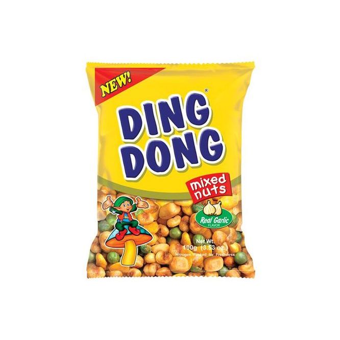 Ding Dong Mixed Nut Real Garlic (Yellow)