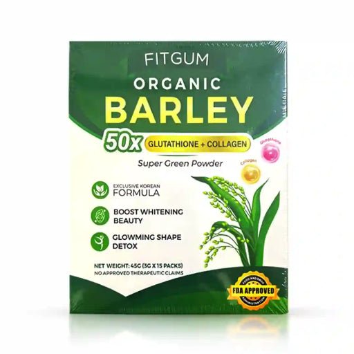 Fitgum Organic Barley 50x Glutathione + Collagen - Golden Buffalo Grocery Store