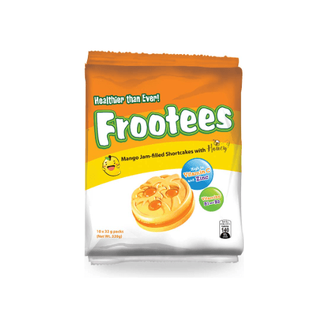 Frootees Mango Jam filled Shortcake with Honey 32g x 10 - Golden Buffalo Grocery Store