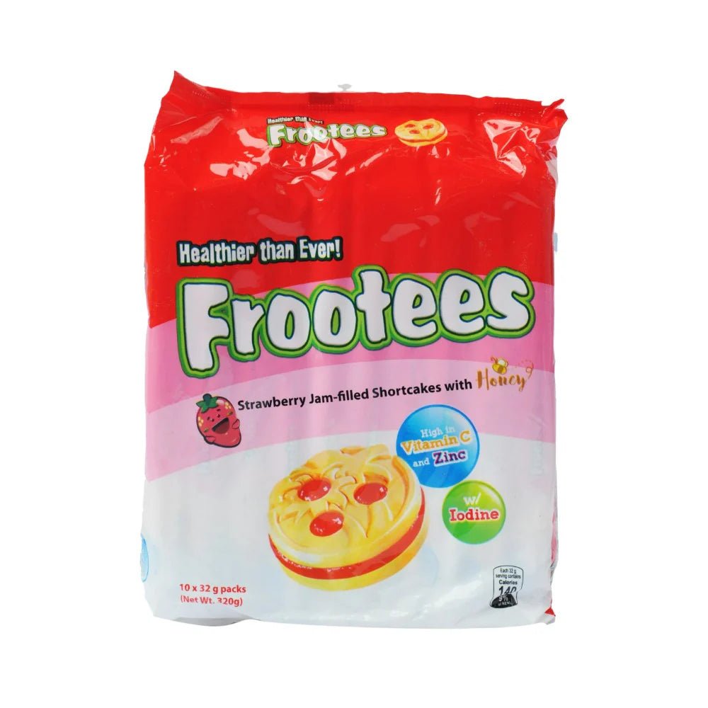 Frootees Strawberry Jam filled Shortcake with Honey 32g x 10 - Golden Buffalo Grocery Store