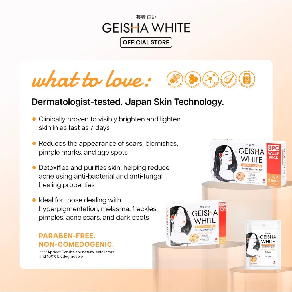 Geisha White Skin Brightening Bar Intense 65g x 2 - Golden Buffalo Grocery Store