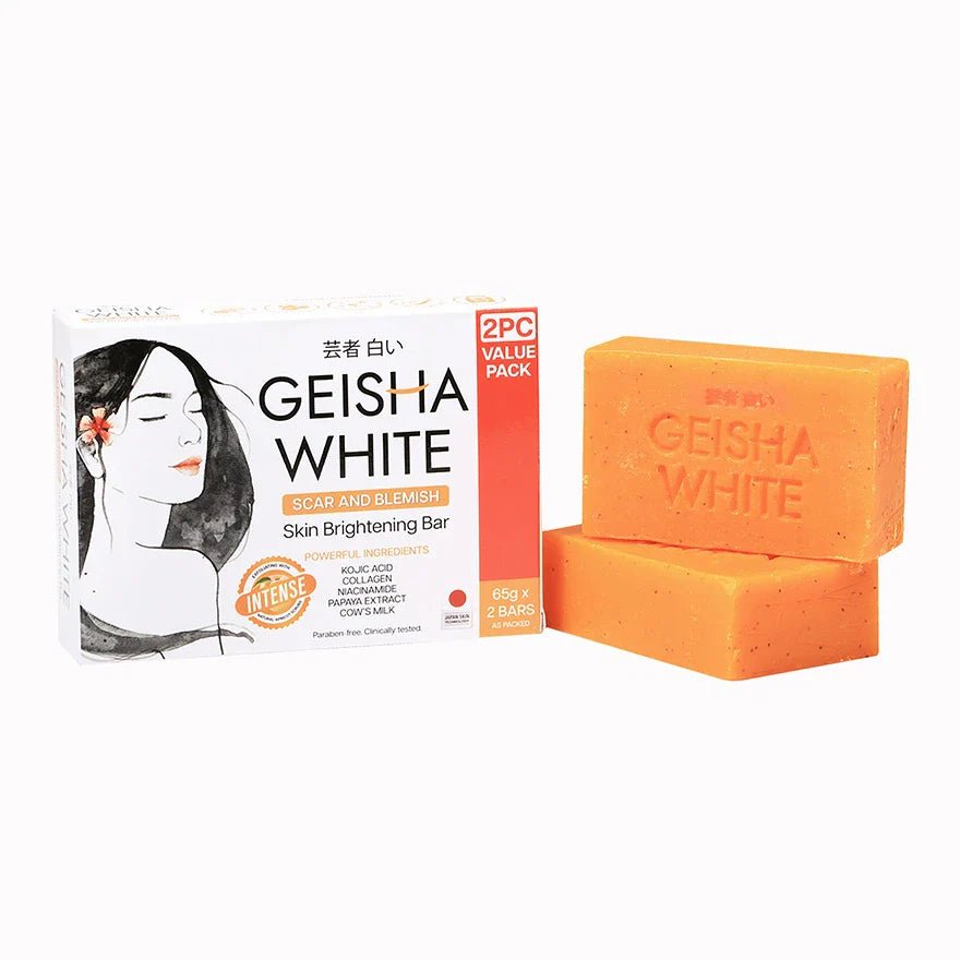 Geisha White Skin Brightening Bar Intense 65g x 2 - Golden Buffalo Grocery Store