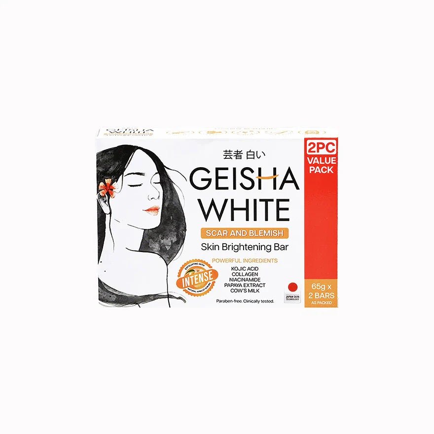 Geisha White Skin Brightening Bar Intense 65g x 2 - Golden Buffalo Grocery Store