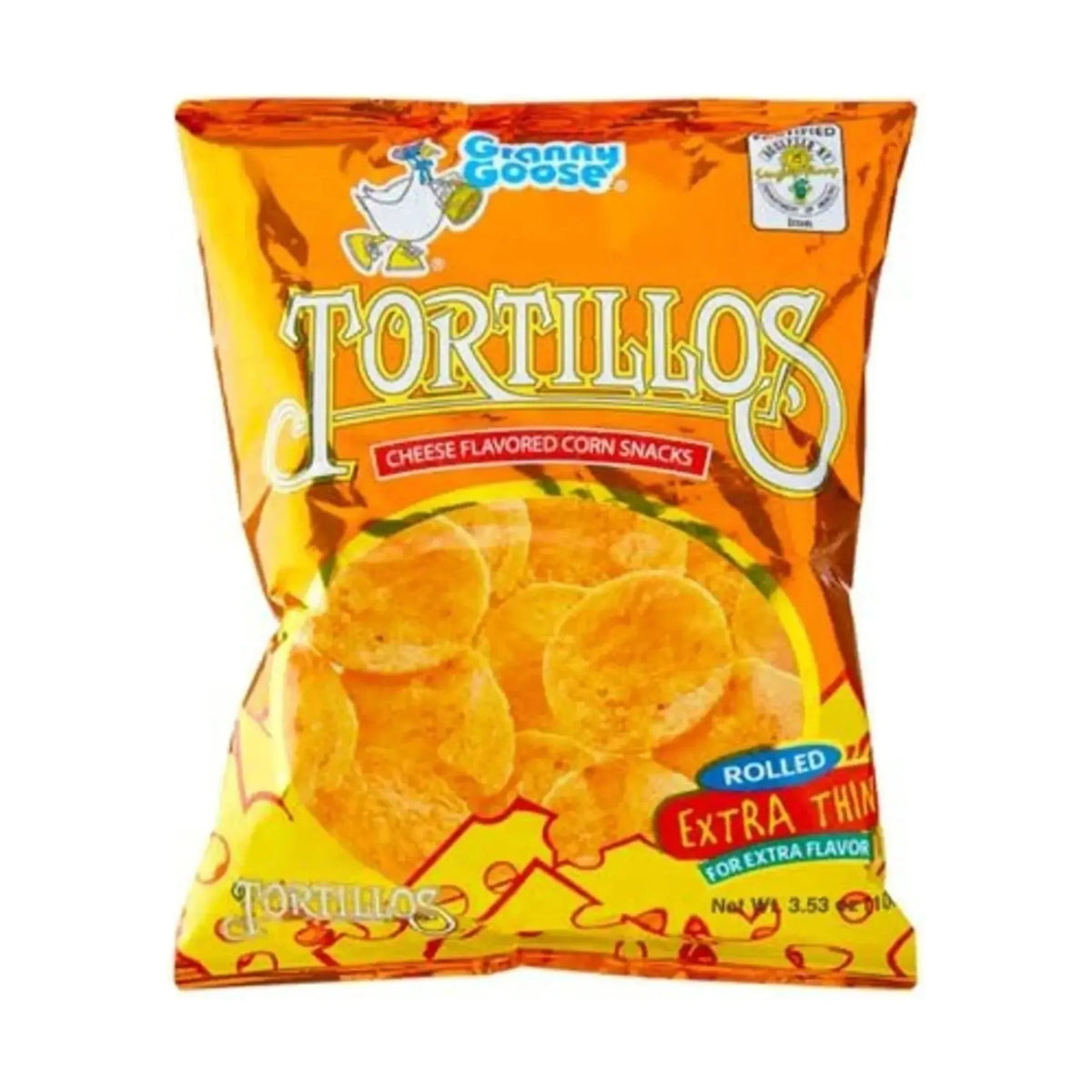 Granny Goose Tortillios Cheese Flavored Corn Snacks - Golden Buffalo Grocery Store