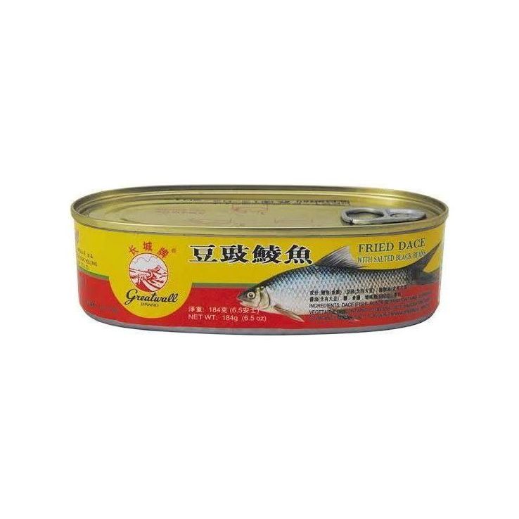 Great Wall Canned Fried Dace with Salted Black Bean 184g - Golden Buffalo Grocery Store