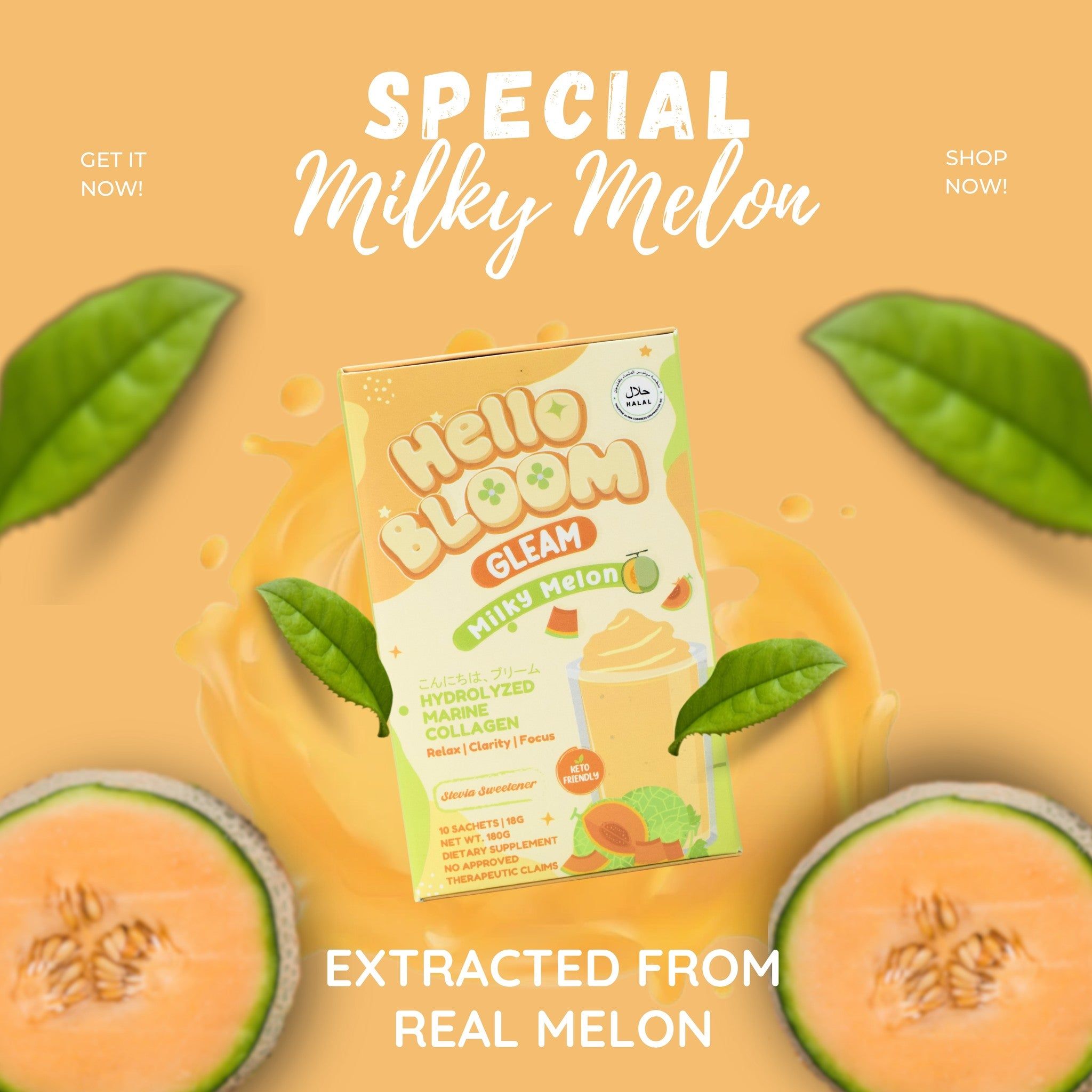 Hello Bloom Gleam Milky Melon - Golden Buffalo Grocery Store