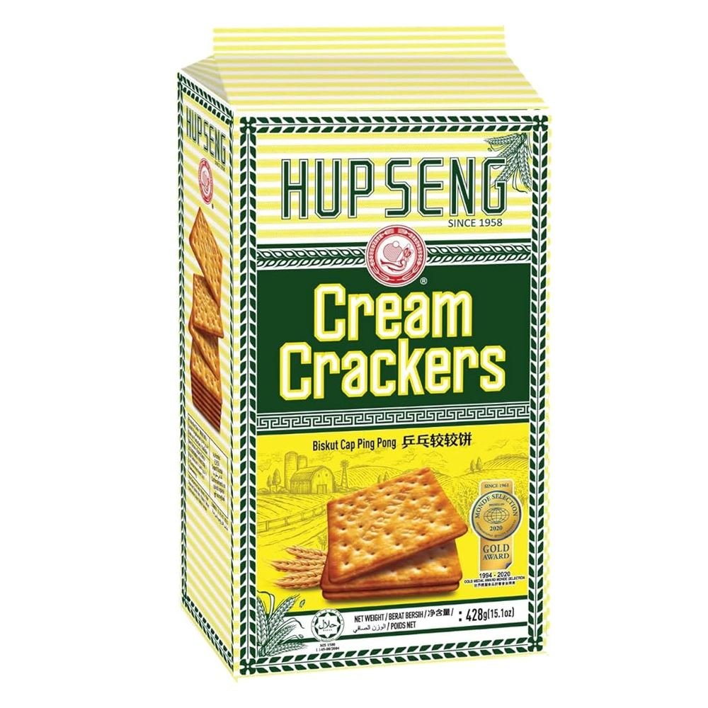 Hupseng Cream Cracker 428g - Golden Buffalo Grocery Store