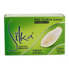 Silka Whitening Herbal Soap 135g Green Papaya