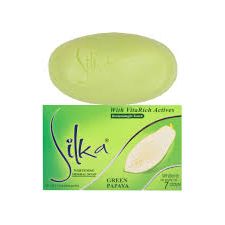 Silka Whitening Herbal Soap 135g Green Papaya