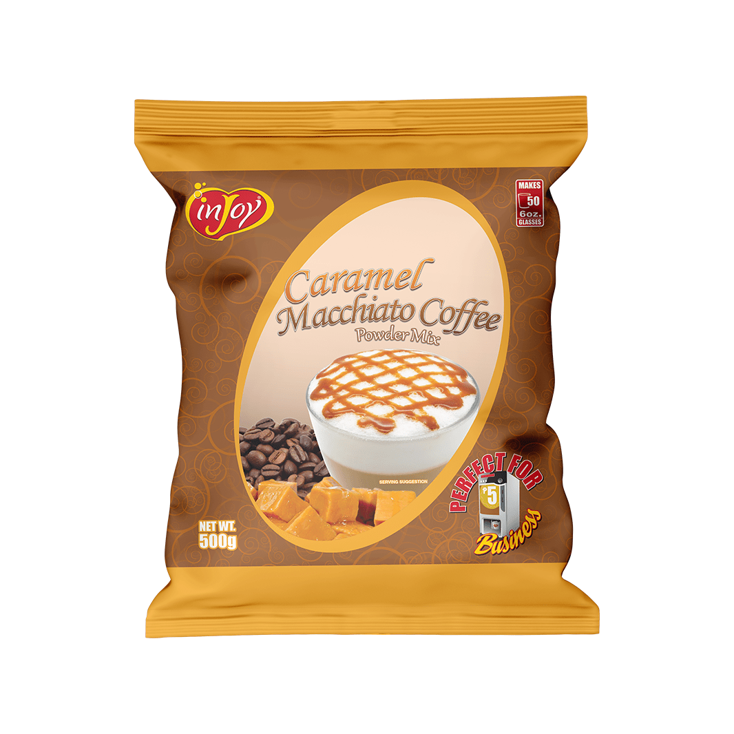 Injoy Caramel Macchiato Coffee Powder Mix 500g - Golden Buffalo Grocery Store