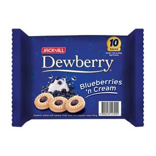 Jack n Jill Dewberry Blueberries n Cream 33g x 10 - Golden Buffalo Grocery Store