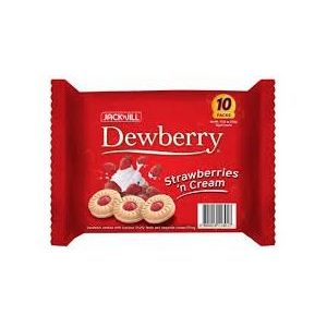 Jack n Jill Dewberry Strawberries n Cream 33g x 10 - Golden Buffalo Grocery Store