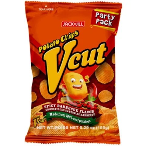Jack n Jill V - cut Spicy BBQ Party Pack 155g - Golden Buffalo Grocery Store
