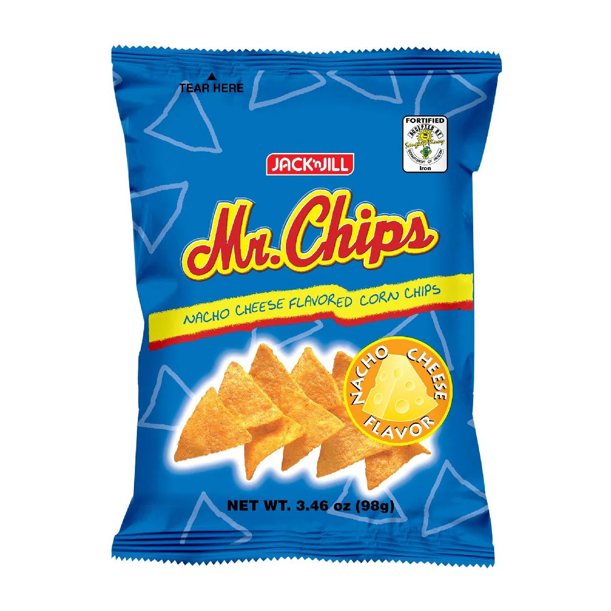 JacknJill Mr.Chips Nacho Cheese 98g - Golden Buffalo Grocery Store
