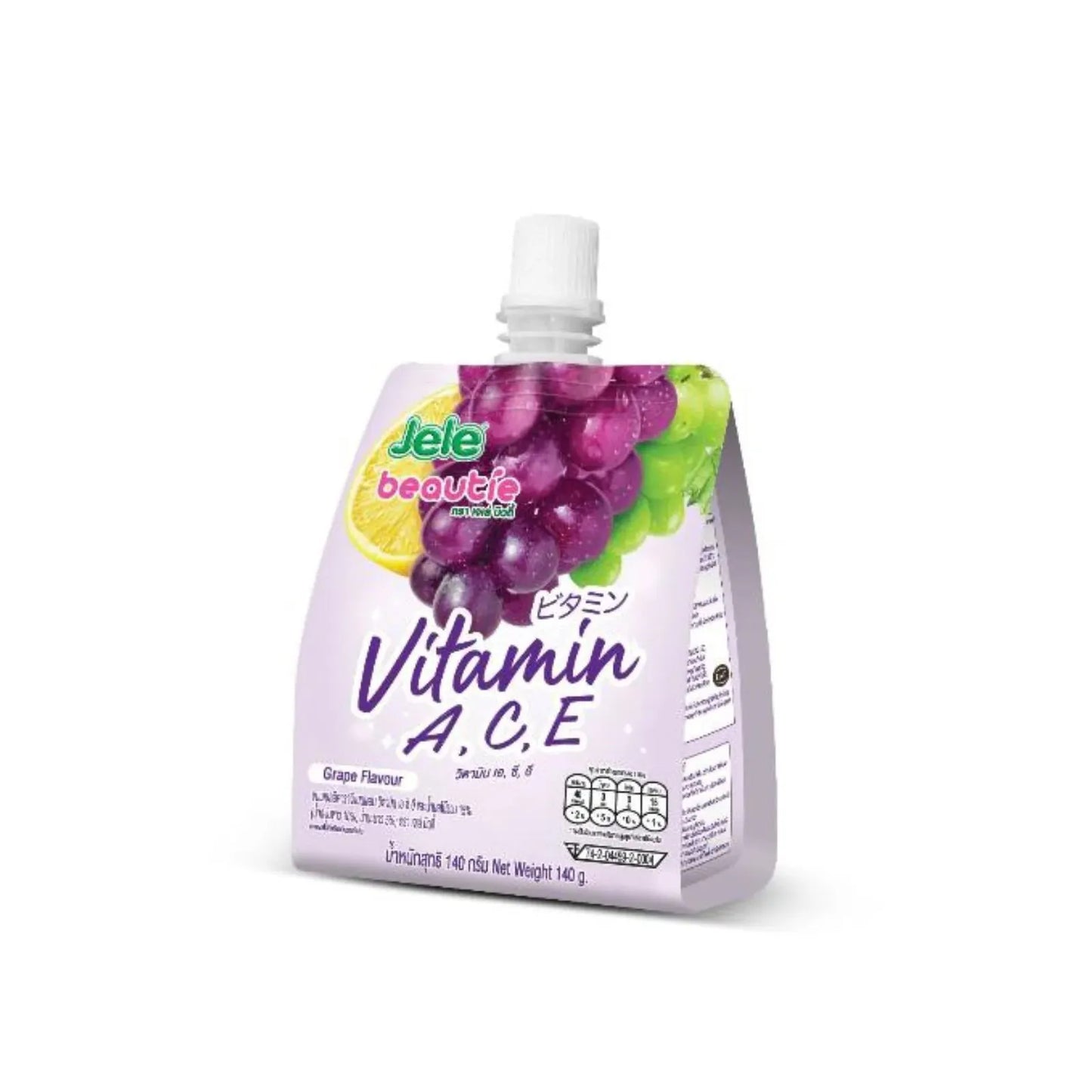 Jele Beauty Drink - Grape 140g x 3 Pouch - Golden Buffalo Grocery Store