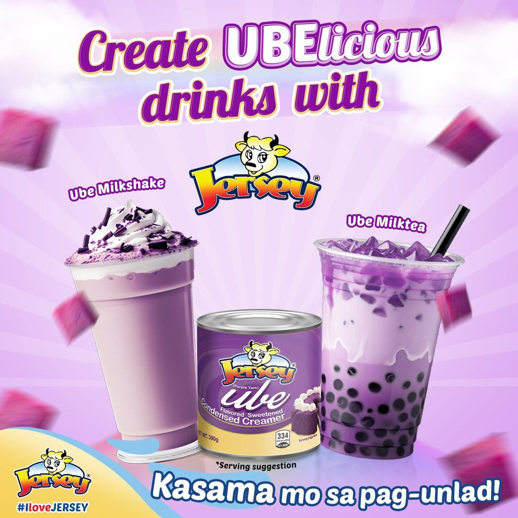 Jersey Sweetened Condensed Creamer 390g - Ube - Golden Buffalo Grocery Store