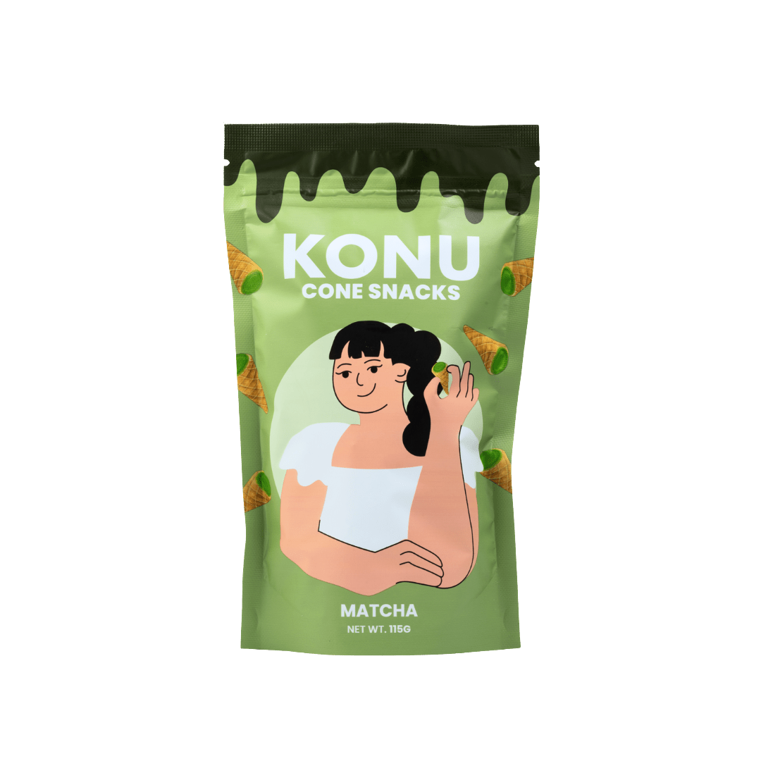 Konu Cone Snacks Matcha 115g - Golden Buffalo Grocery Store