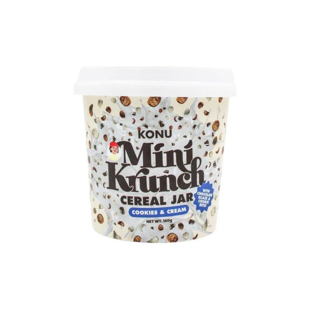 Konu Mini Crunch Cereal Jar - Cookies & Cream 160g - Golden Buffalo Grocery Store