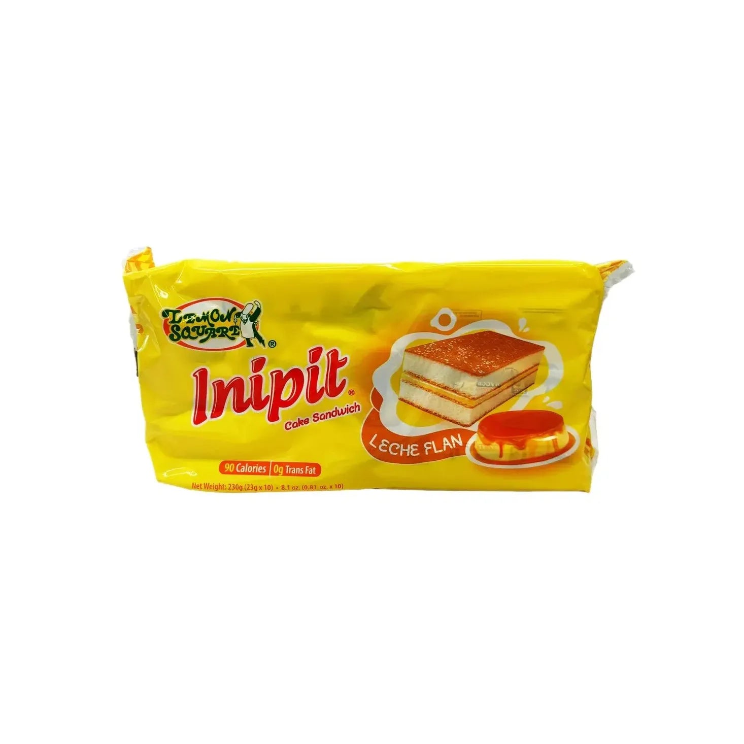 Lemon Square Inipit Leche Flan 23g x 10 - Golden Buffalo Grocery Store
