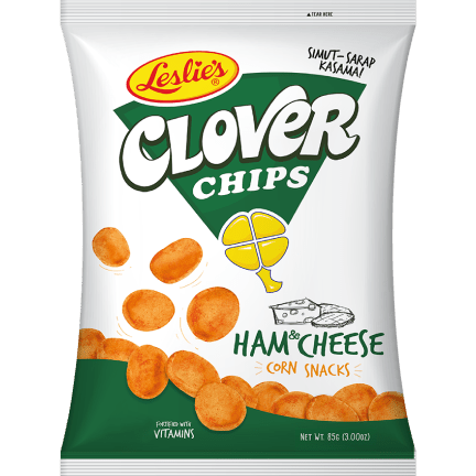 Leslie's Clover Chips Ham & Cheese 85g - Golden Buffalo Grocery Store