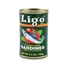 Ligo Sardines in Tomato Sauce 155g - Golden Buffalo Grocery Store