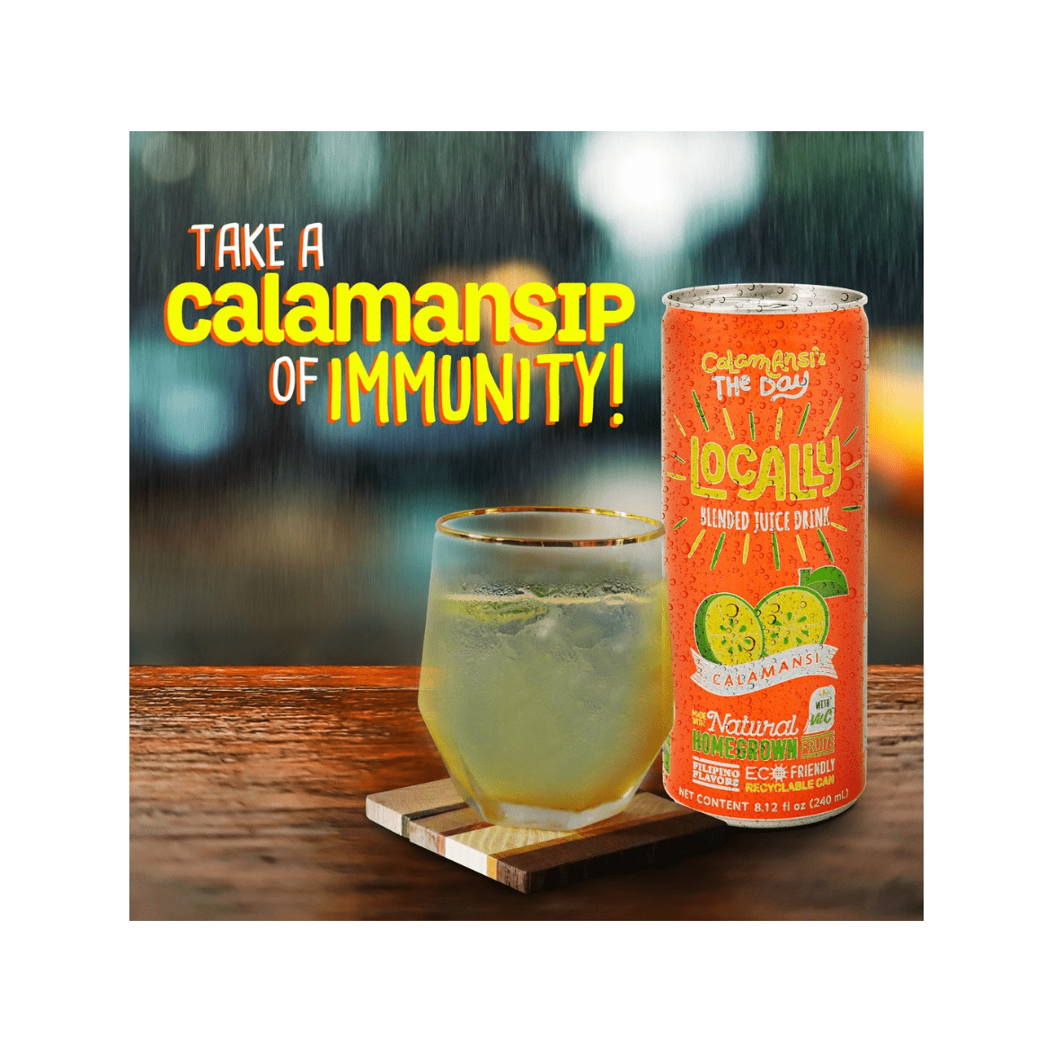 Locally Calamansi Juice Drink 240 ml - Golden Buffalo Grocery Store