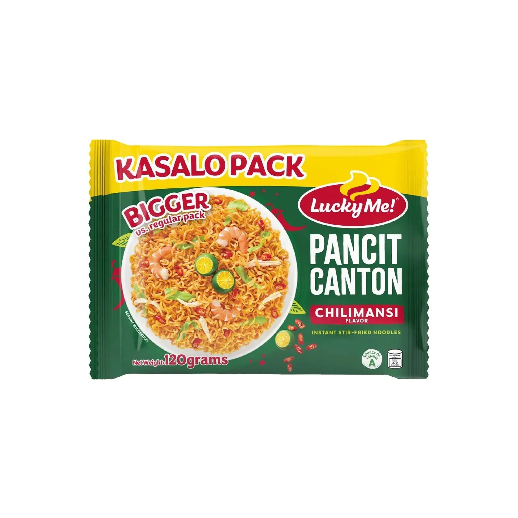 Lucky Me Kasalo Pack Pancit Canton Chilimansi 120g - Golden Buffalo Grocery Store