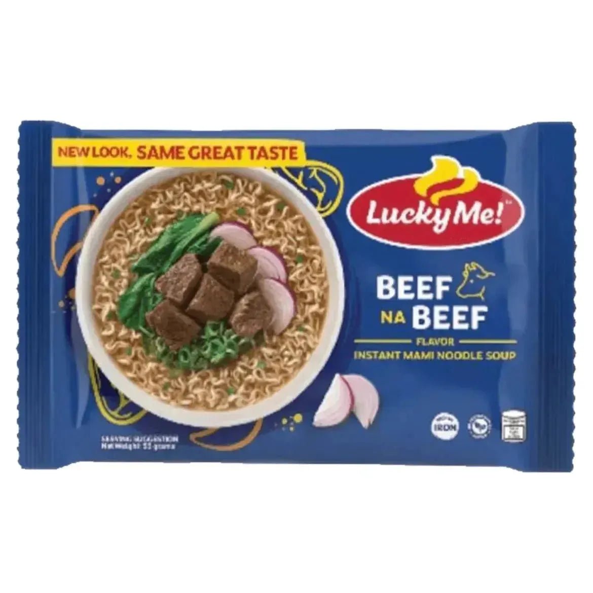 Lucky Me Mami Beef Na Beef Noodle 55g - Golden Buffalo Grocery Store