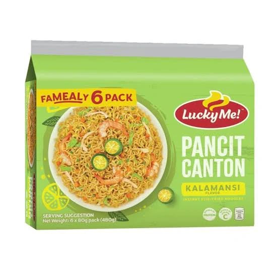 Lucky Me Pancit Canton Kalamansi 6pk - Golden Buffalo Grocery Store