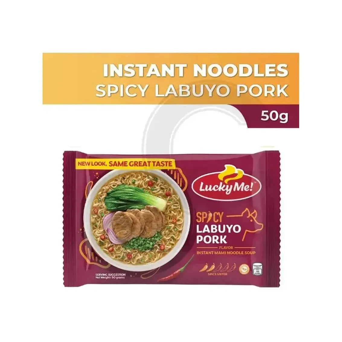 Lucky Me Spicy Labuyo Pork 55g - Golden Buffalo Grocery Store