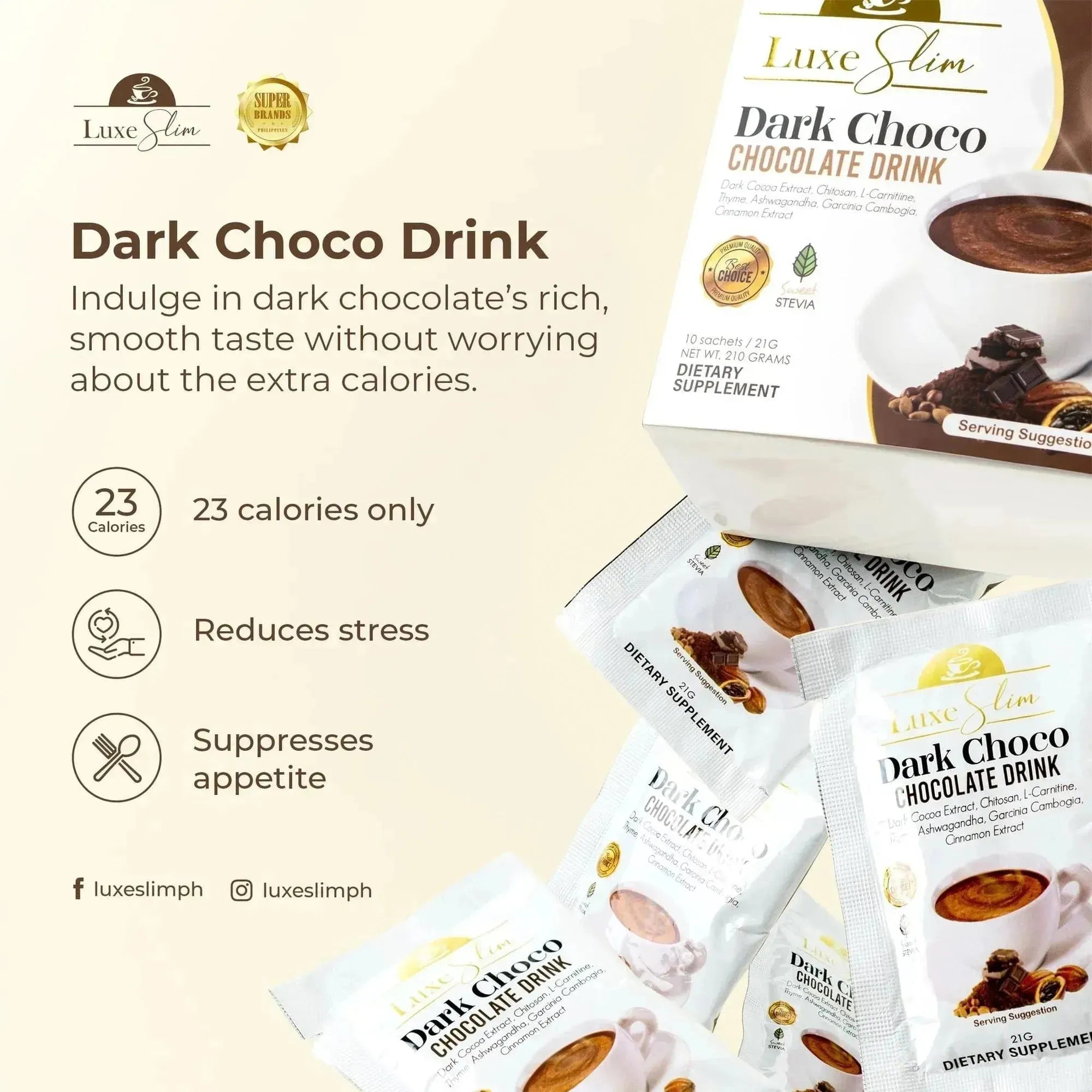 Lux Beauty Dark Choco Chocolate Drink - Golden Buffalo Grocery Store