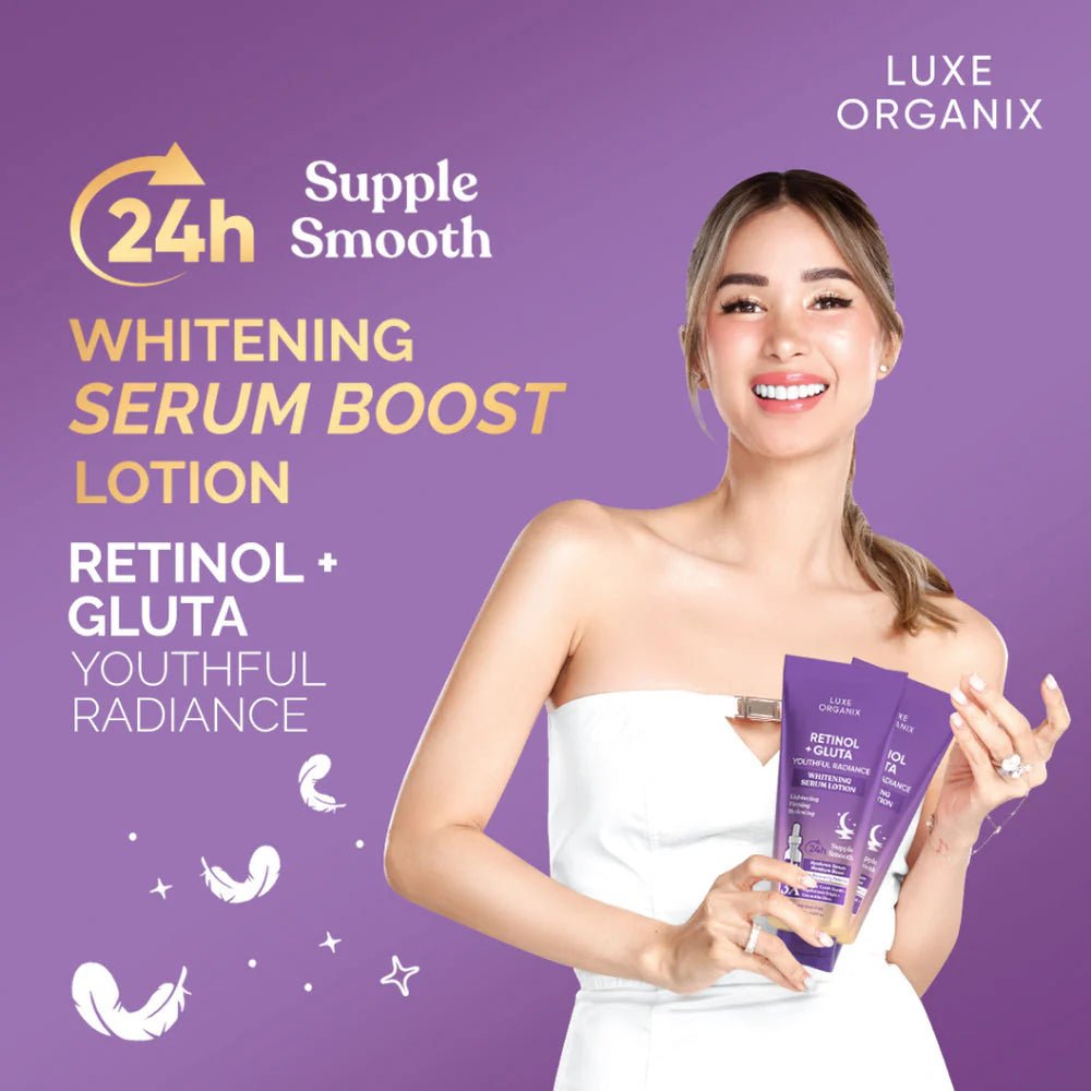 Lux Organix Retinol + Gluta Whitening Serum Lotion 350ml - Golden Buffalo Grocery Store