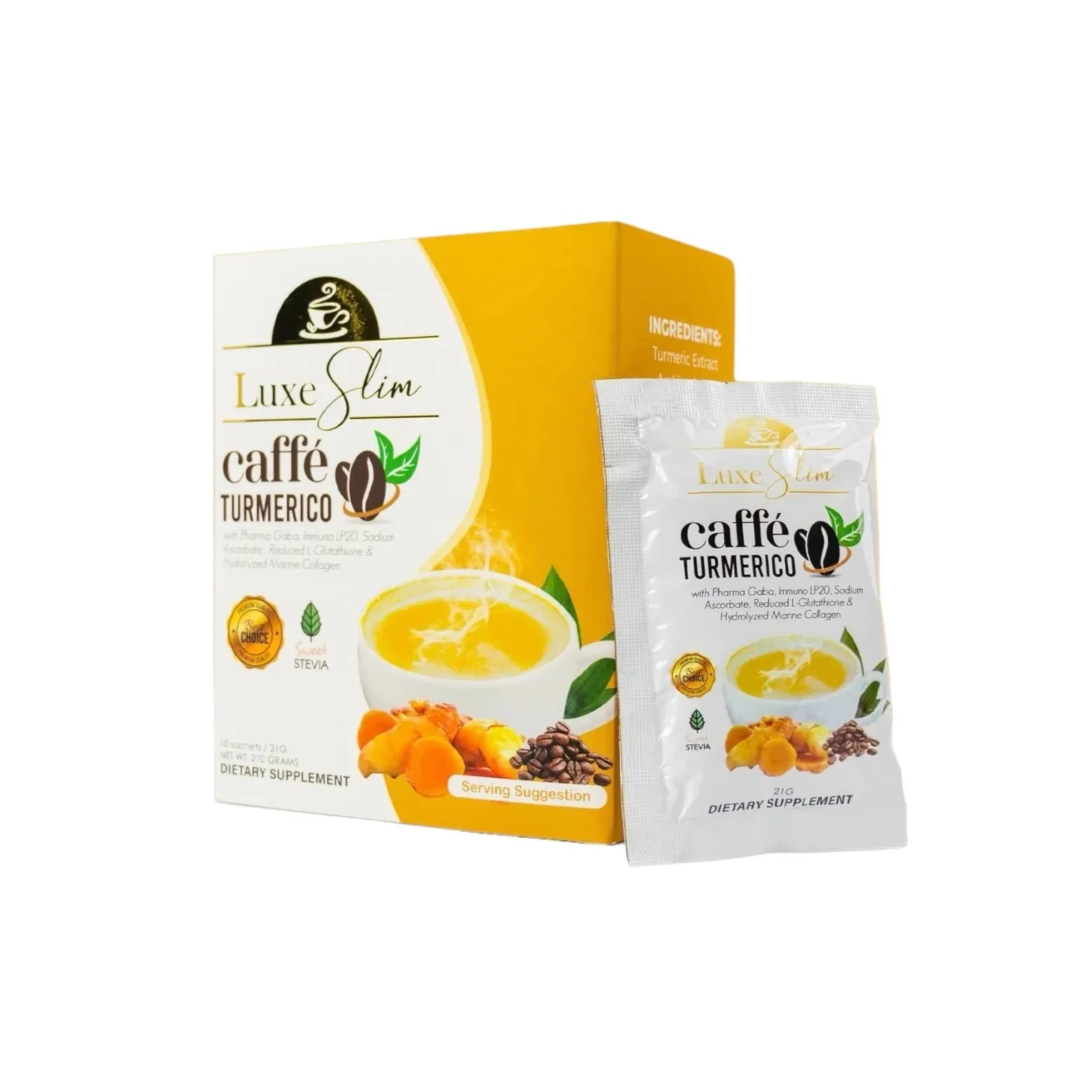 Lux Slim Caffe Turmerico 210g - Golden Buffalo Grocery Store