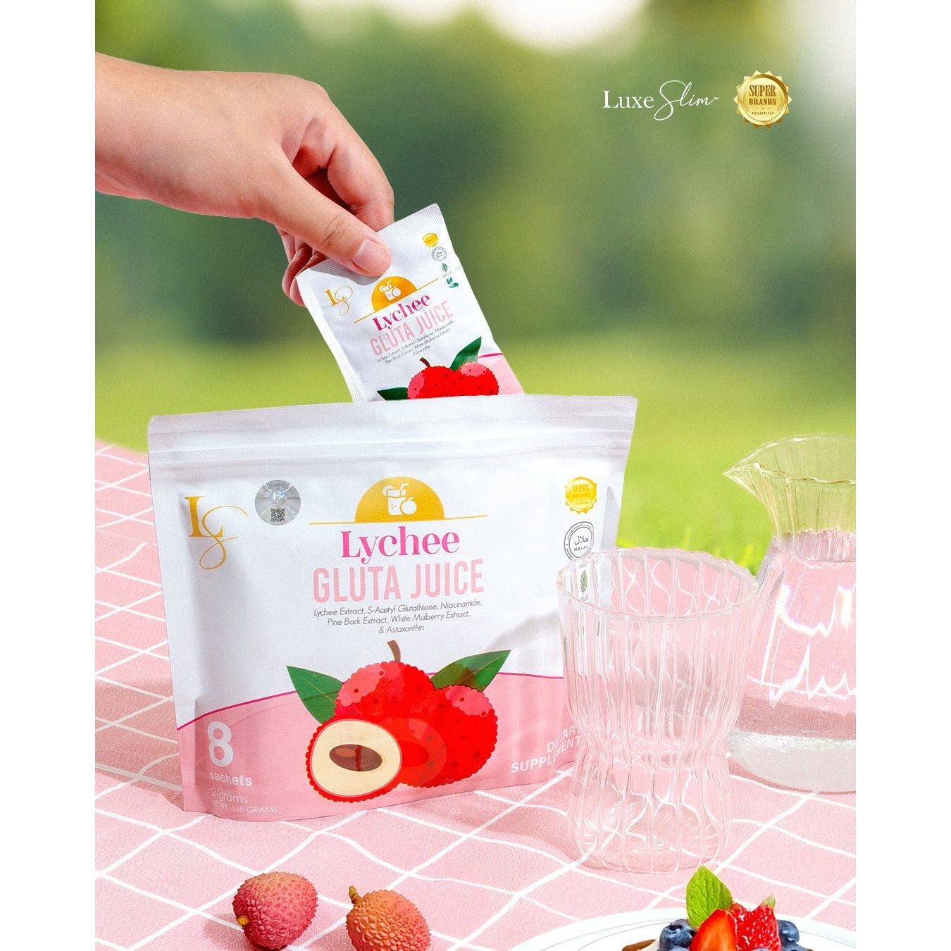 Lux Slim Lychee Gluta Juice - Golden Buffalo Grocery Store
