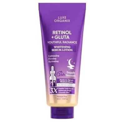 Luxe Organix Retinol + Gluta Whitening Serum Lotion 350ml - Golden Buffalo Grocery Store