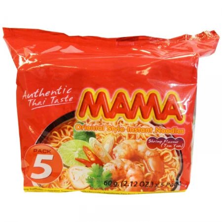 Mama Shrimp Creamy Tom Yum Noodle 60g x 5 - Golden Buffalo Grocery Store