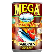 Mega Sardines in Tomato Sauce Extra Hot 155g - Golden Buffalo Grocery Store